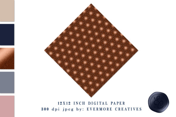 Copper Constellation Star Digital Paper Guide