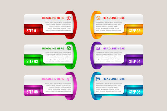 Mastering Business Workflows with the Six Step Rectangle in Hole Infographic