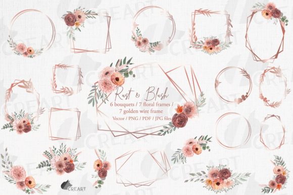 Strategic Brand Elevation with Blush and Rust Floral Bridal Templates