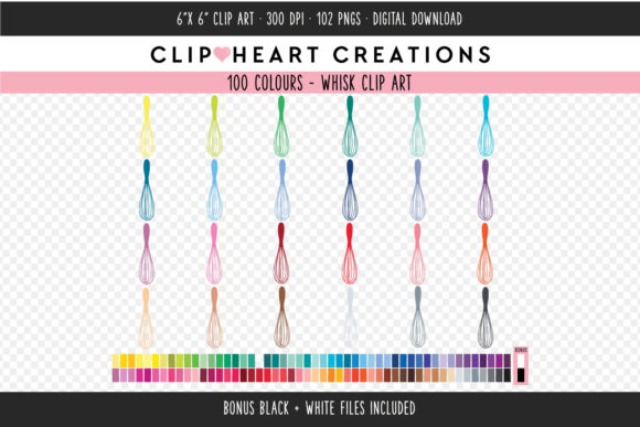 Strategic Visual Assets: Leveraging Whisk Clip Art - 100 Colors for Brand Consistency