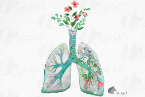 The Intersection of Biology and Botany: A Guide to Floral Anatomical Human Lungs Design Art
