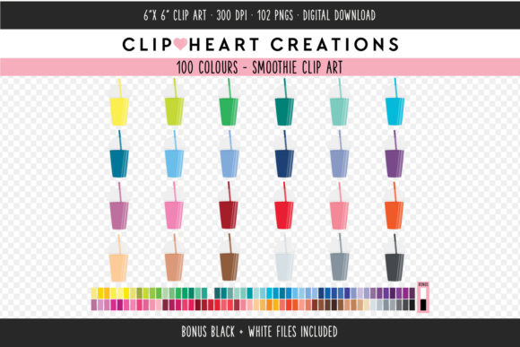 Unleashing Creativity with High-Resolution Smoothie Clip Art