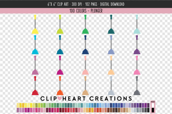 Unlocking Creative Potential with Toilet Plunger Clip Art in 100 Vibrant Colors