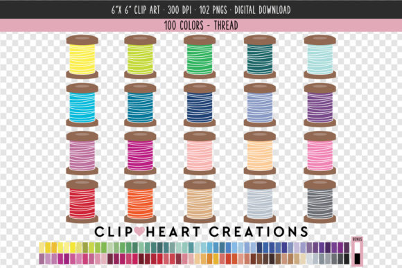 Unlocking Creativity: The Ultimate Guide to Sewing Thread Clip Art - 100 Colors