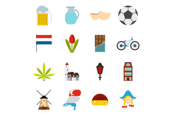 Unlocking Visual Clarity: The Power of a Flat Netherlands Icons Set for Modern UI Design
