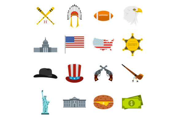 Why the USA Icons Set, Flat Style is a Game-Changer for Modern UI Design